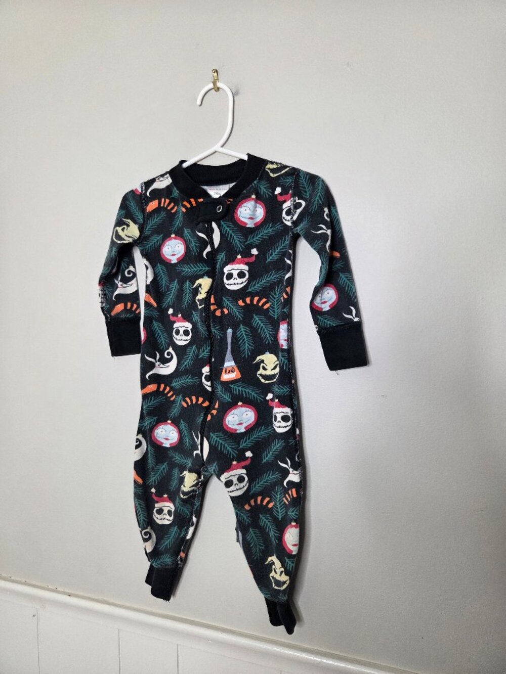 HANNA ANDERSSON Nightmare Before Christmas Zip Pajamas